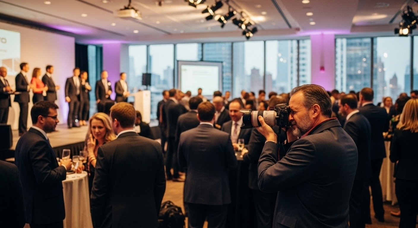 corporate event showcasing new products